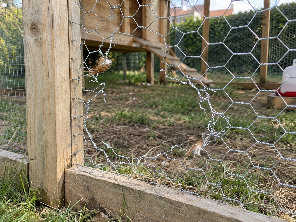 Du grillage à poules hexagonal, déchiré ou arraché : photo d’identification