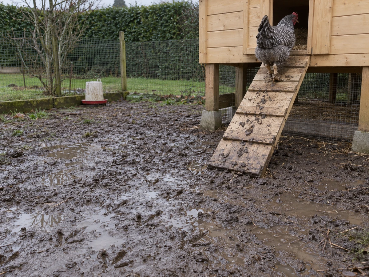 Parcours sans herbe, transformé en boue à chaque pluie : photo d’identification
